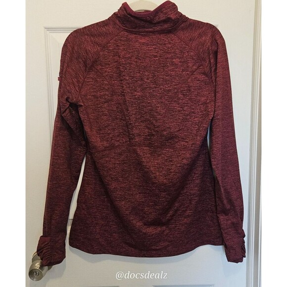 Kirkland Signature Fleece-Lined Running Shirt Maroon Size Medium - Picture 2 of 4